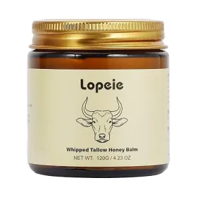 Beef Tallow for Skin - Organic Grass Fed Whipped Moisturizer with Honey Balm, Natural Hydrating Cream for Face & Body Beef Tallow for Skin - Organic Grass Fed Whipped Moisturizer with Honey Balm, Natural Hydrating Cream for Face & Body